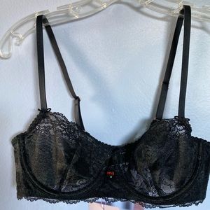 Black Lace Savage X Fenty 36B Bra